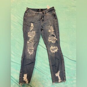 Hollister Blue Distressed Women Jeans